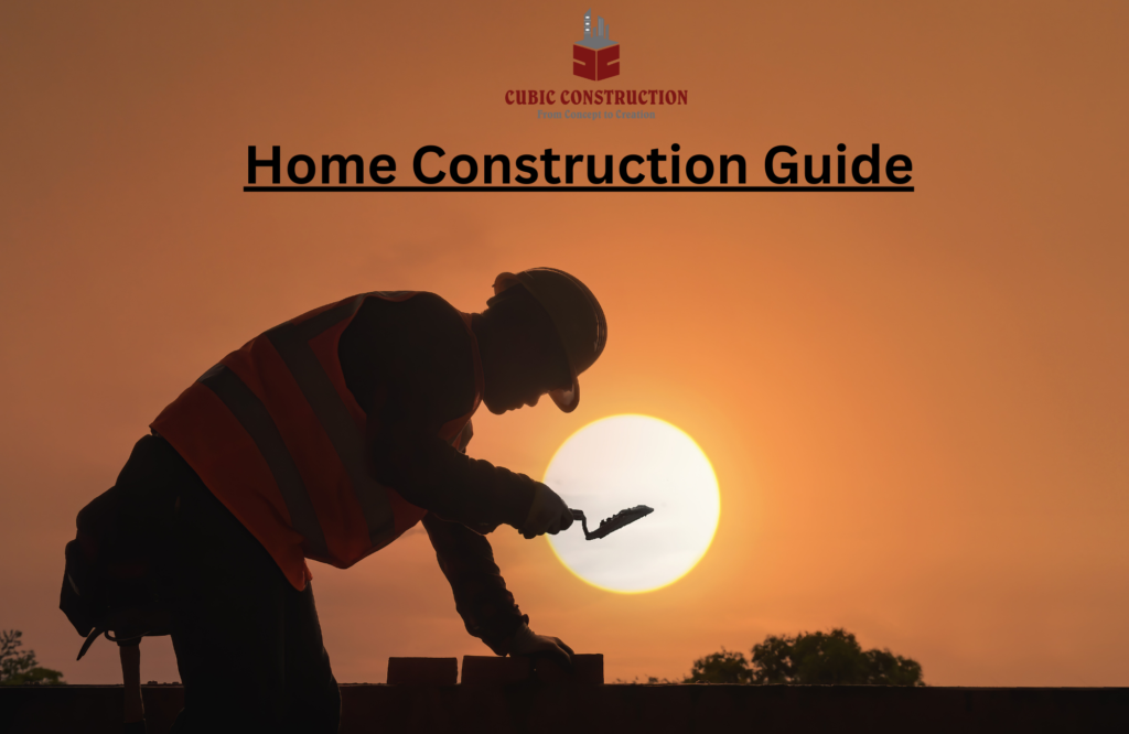 Construction worker laying bricks at sunset – Home Construction Guide