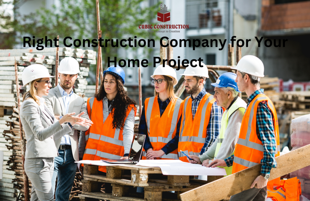 Construction professionals discussing home project planning on-site